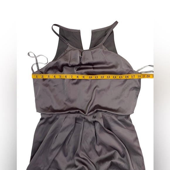 NEW $298 Monique Lhuillier Gray Lavender Bridesmaids Prom Cocktail Dress 10 M - Picture 7 of 12